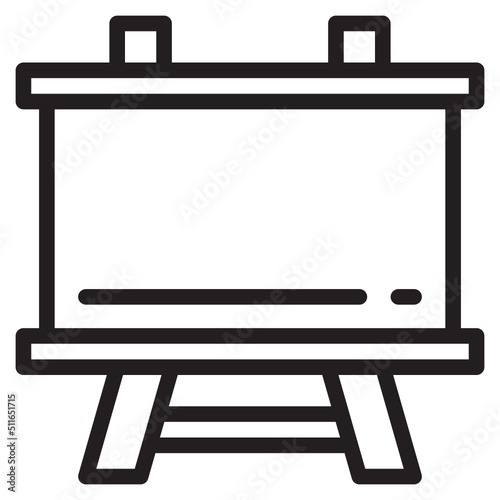 white board line icon