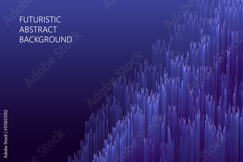 Futuristic abstract background with glowing lines. Vector template