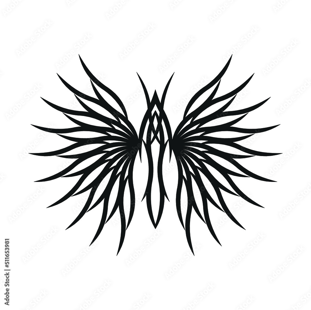 tatoo tribal simple flat vector design illustration tatoo tribal simple flat vector design illustration