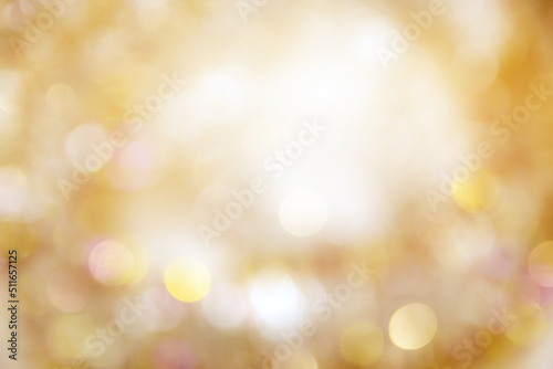 Golden texture bokeh of light