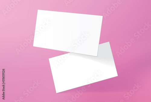 Business Card Blank Mockup Template Presentation Brand Corporate Identity Professional Office Marketing Layout Document