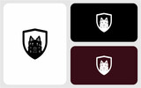 wolf icon logo vector