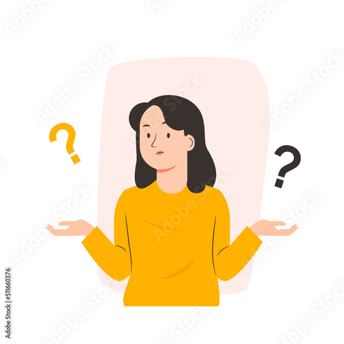 Shrug people confused about something