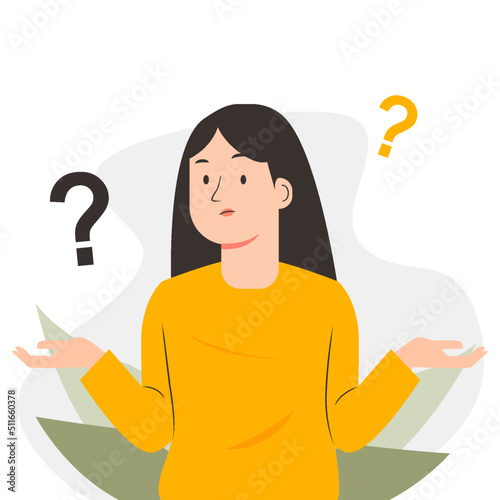 Shrug people confused about something