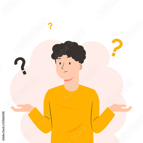 Shrug people confused about something
