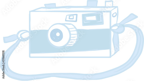 
camera vacation photo gray vacation photography moments hand drawn sketch doodle isolated element on white background