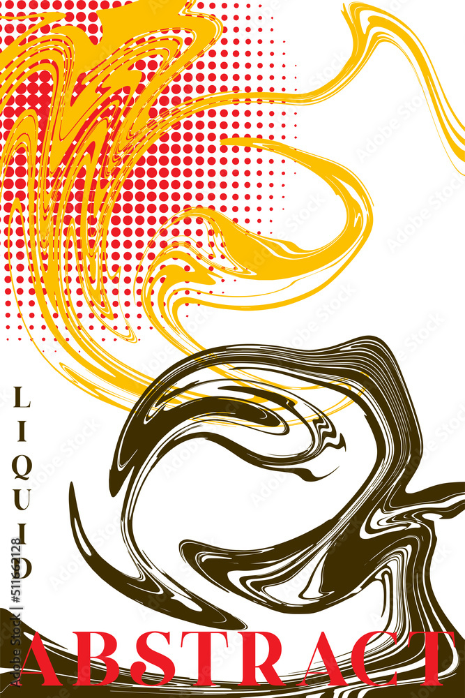 Obraz premium illustration stock liquid background