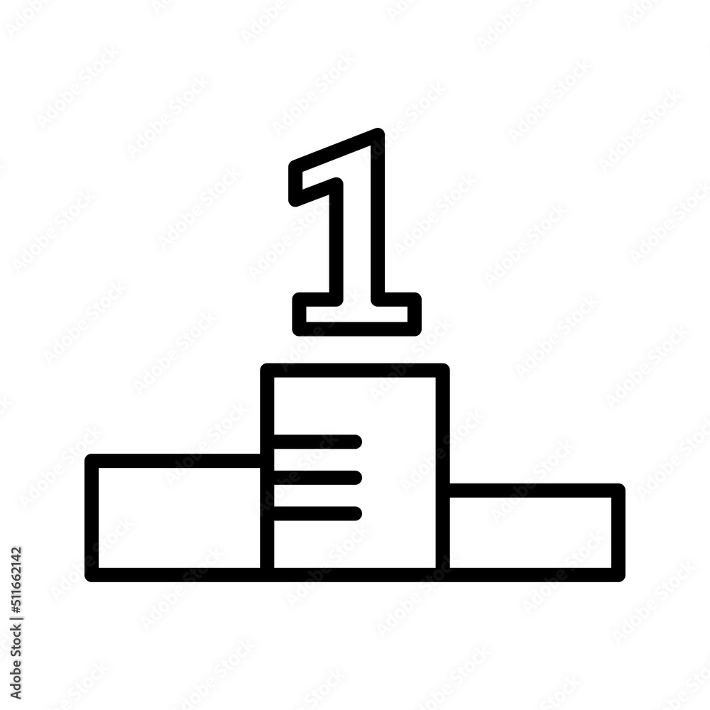 Champion icon. Winner and achievement, podium symbol. Champion icon. Winner and achievement, podium symbol.