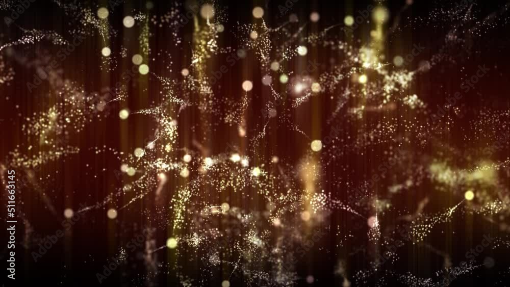 Abstract scientific fantasy background light energy waves forms circling and fluctuation shiny particles projections rays loop