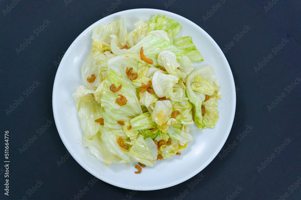 Stir-Fried Cabbage with Fish Sauce It's the best food thailand streetfood Stir-Fried Cabbage with Fish Sauce It's the best food thailand streetfood