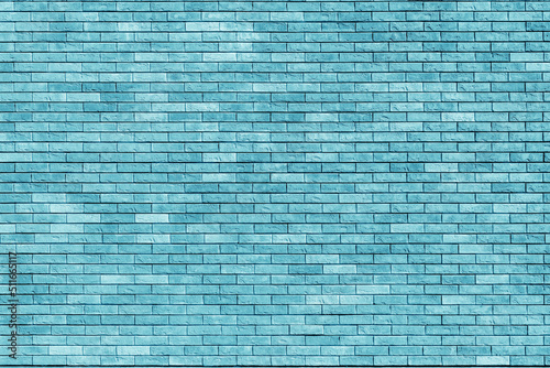 turguoise wall of the building. Designer building background.