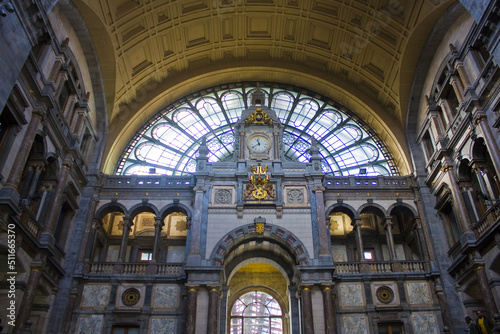 Interior of Railway Station in Antwerpб Иудпшгь