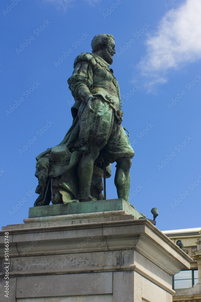 Monument to Peter Paul Rubens on the Groenplaats in Antwerp, Belgium	
