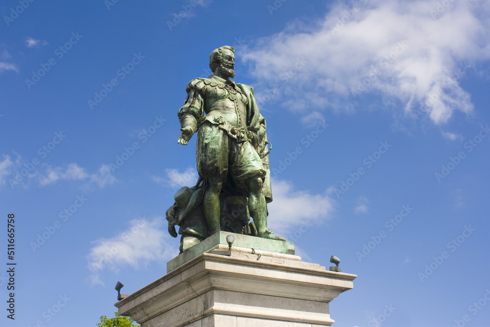 Monument to Peter Paul Rubens on the Groenplaats in Antwerp, Belgium
