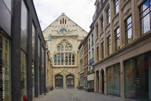 Handelsbeurs (New Stock Exchange) was built in 1531 in Old Town in Antwerp, Belgium