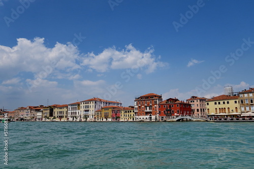 Venise. Vue depuis le lagune. Italie. © Bruno Bleu