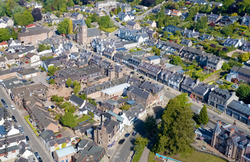 Aerial view of Banchory village in Aberdeenshire photo