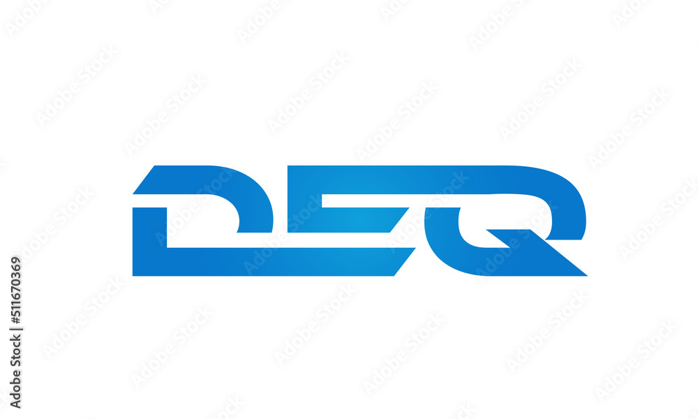 Connected DEQ Letters logo Design Linked Chain logo Concept
Connected DEQ Letters logo Design Linked Chain logo Concept