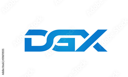Connected DGX Letters logo Design Linked Chain logo Concept 