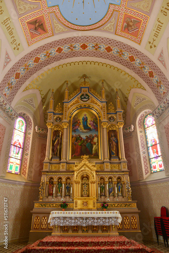 Innenansicht Pfarrkirche Holzgau in der Gemeinde Holzgau in Tirol