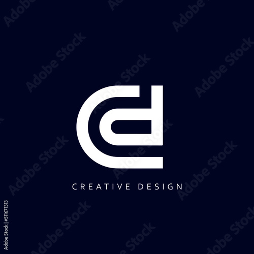 Letter CD Logo Design Using letter C and D , CD Monogram