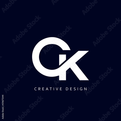 Letter CK Logo Design Using letter C and K , CK Monogram