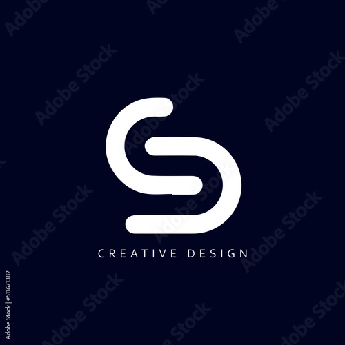 Letter CS or SC Logo Design Using letter C and S , SC or CS Monogram
