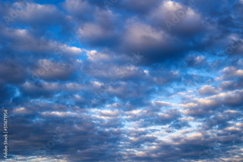 Beautiful sky for backgrounds with clouds 