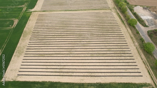 pole przygotowane do uprawy z drona  photo