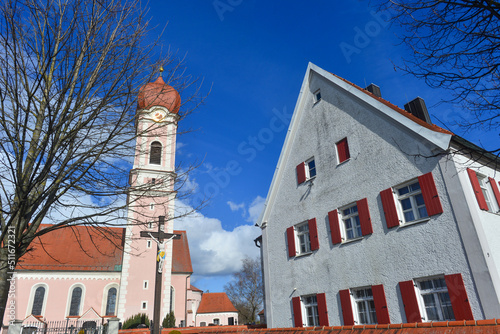 Kirche St. Martin in Heimertingen  im schwäbischen Landkreis Unterallgäu, Bayern  photo