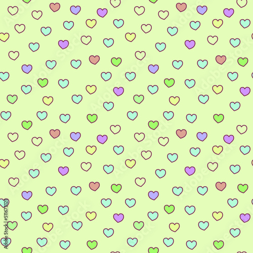 Seamless abstract pattern in naive style can be used as textile design, wrapping paper, background, baby fabric motive, etc.