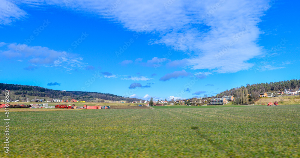 Obraz premium Ackerbau im Bezirk Winterthur Kanton Zürich
