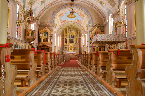 Innenansicht Pfarrkirche Holzgau in der Gemeinde Holzgau in Tirol