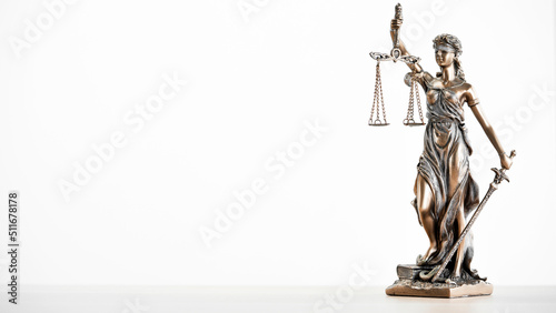 Legal and law concept statue of Lady  photo