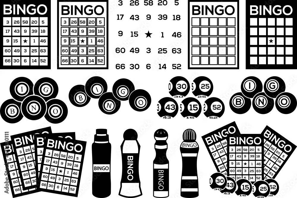 Bingo SVG Cut Files Bingo Silhouette Bingo Card Svg Bingo Balls