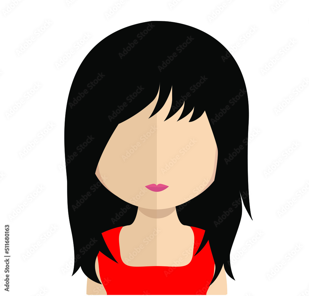 Abstract Girl Avtar Character.In fiction, a character is a person or other being in a narrative vector illustration. many uses for advertising, book page, paintings, printing, mobile wallpaper, mobile Abstract Girl Avtar Character.In fiction, a character is a person or other being in a narrative vector illustration. many uses for advertising, book page, paintings, printing, mobile wallpaper, mobile