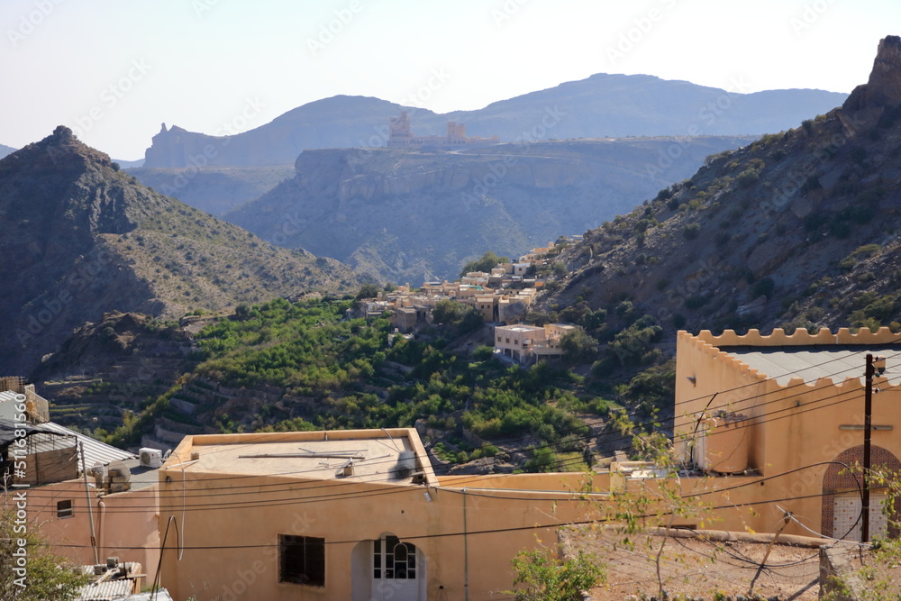 View to Jebel Akhdar - Sayq Village in the oman
