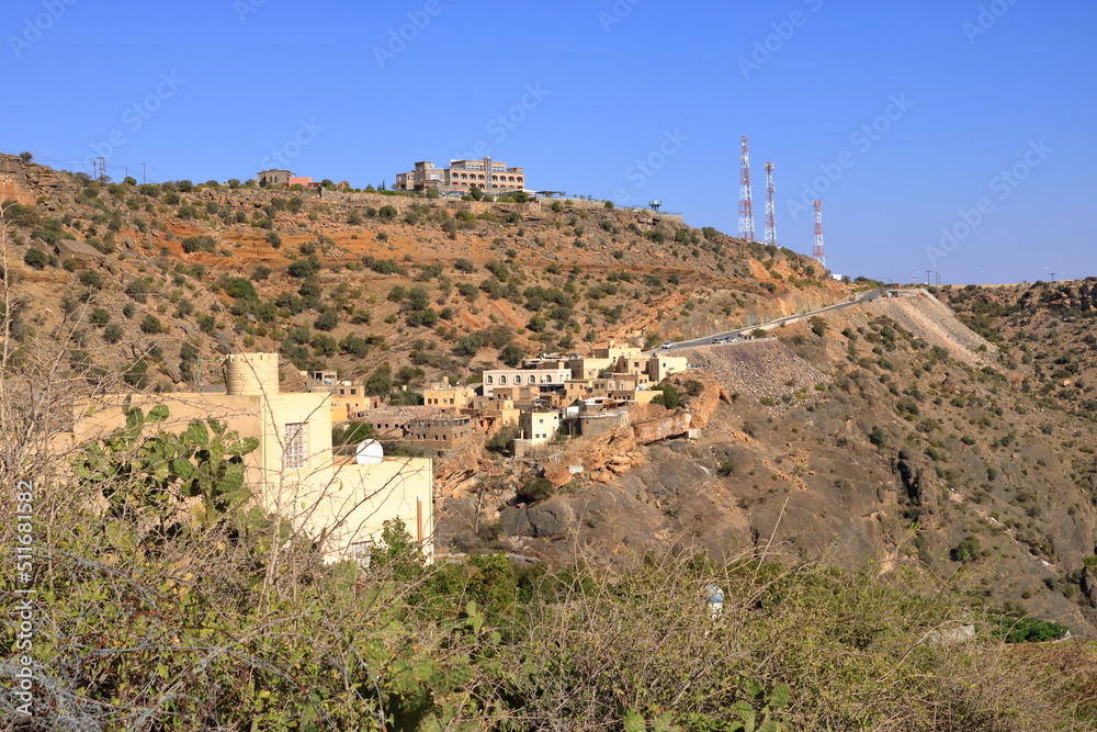 View to Jebel Akhdar - Sayq Village in the oman
