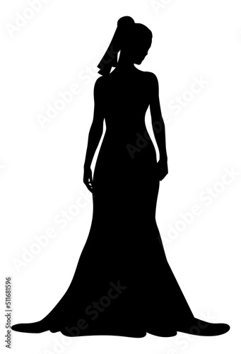 Bride Bridal Wedding Dress Silhouette Woman Design