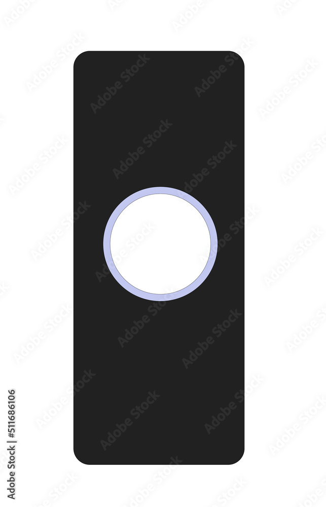 A graphic illustration of A doorbell buzzer for use as an icon, logo or web decoration A graphic illustration of A doorbell buzzer for use as an icon, logo or web decoration
