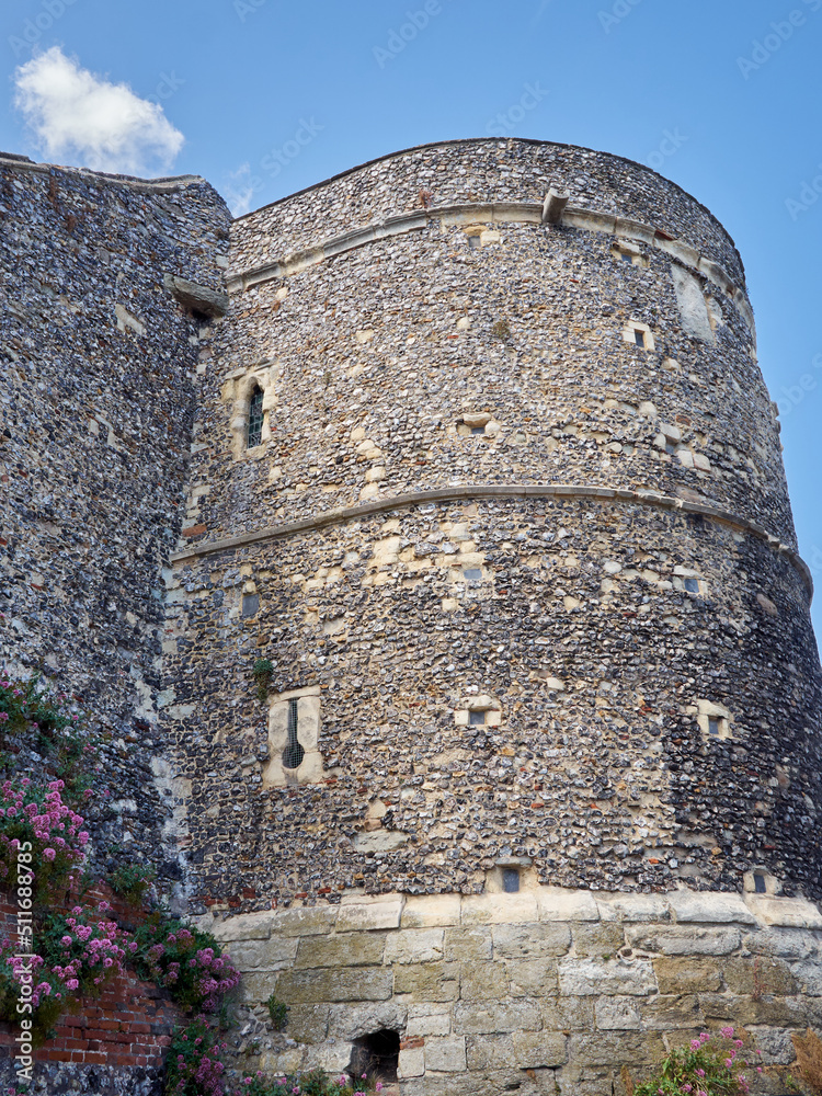 Obraz premium Close up of the Canterbury city walls. Kent, England, UK