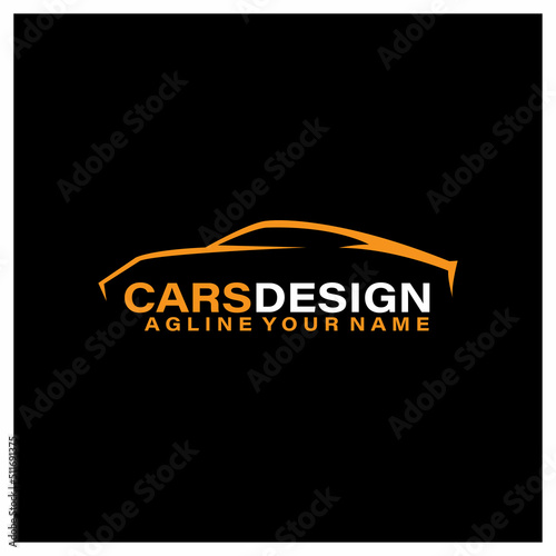 illustration of a cars design logo vector