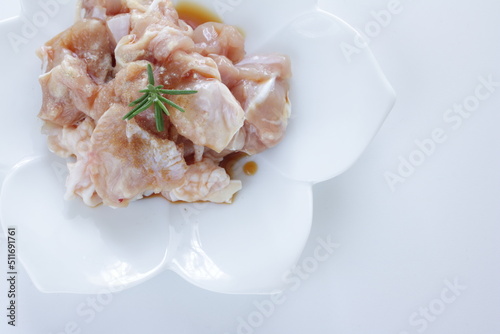Seasoning Chicken soft bone and rosemary for food ingredient image