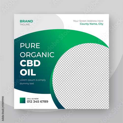 cbd oil social media post banner
