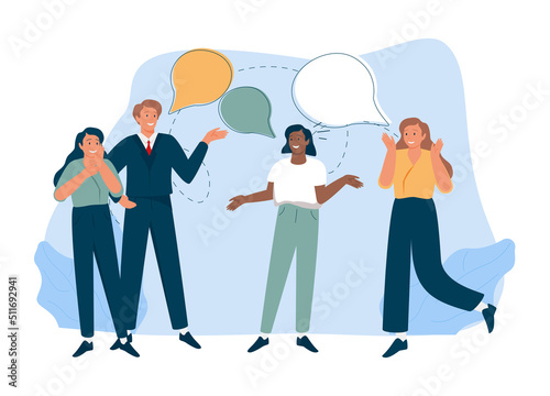Vector illustration with guy and a girl, Friends concept. People character vector illustration flat design.
