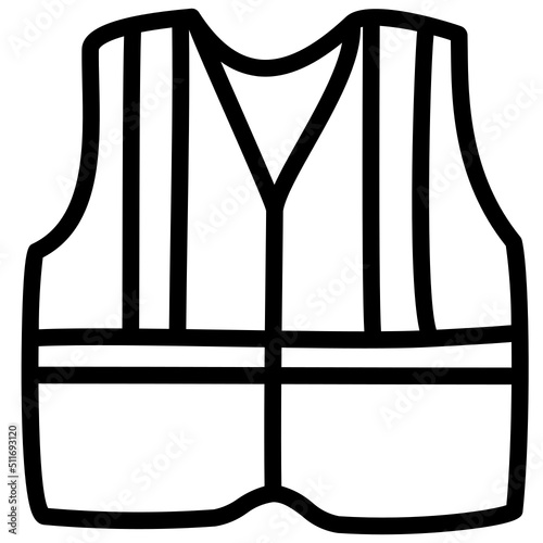 handdrawn vest icon