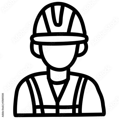 handdrawn workers icon