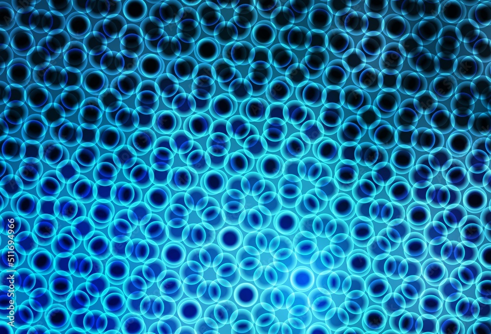 Light BLUE vector layout with circle shapes. Light BLUE vector layout with circle shapes.