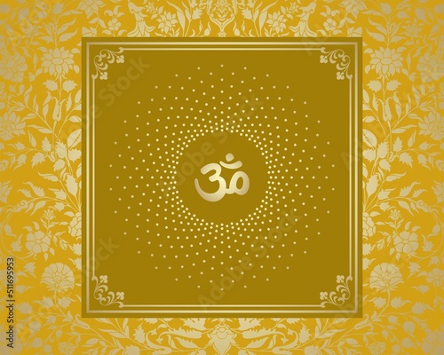 aum syllable , paisley design ,Hinduism , India	