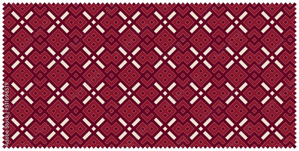 Multicolor truchet tiling connections illustration